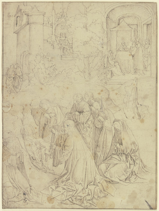 Scenes of Life of St Anne à Jacob Cornelisz.