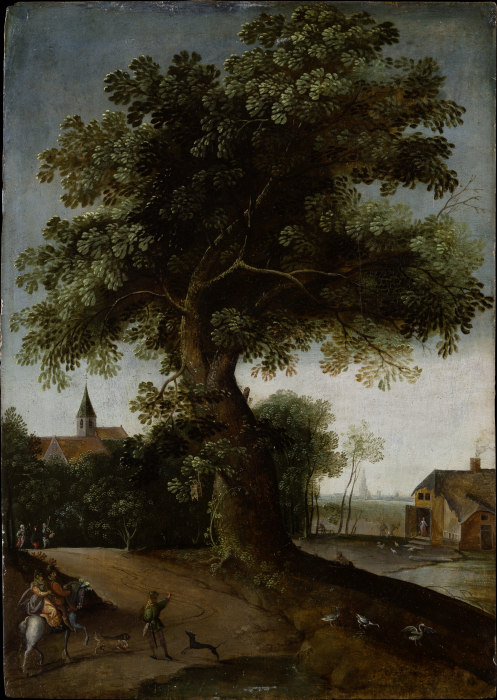Landscape with Large Tree à Jacob Grimmer
