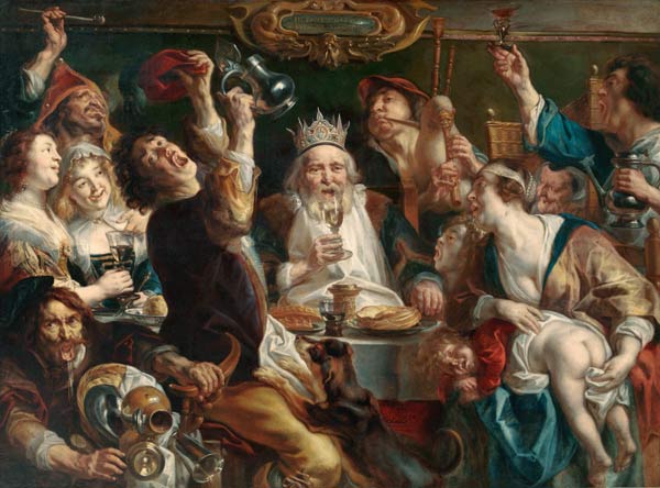 The King Drinks à Jacob Jordaens