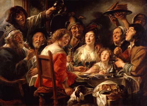 Le roi boit (fête de l'Epiphanie) à Jacob Jordaens