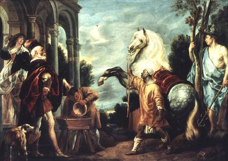 The Gaze of the Man Making the Horse Rear, from a poem by Plutarch à Jacob Jordaens