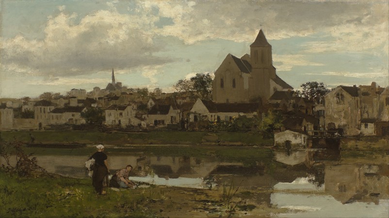 View at Montigny-sur-Loing à Jacob Maris