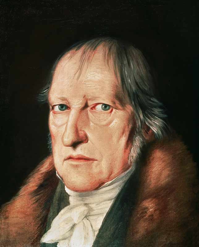 Portrait of Georg Wilhelm Friedrich Hegel (1770-1831) à Jacob Schlesinger