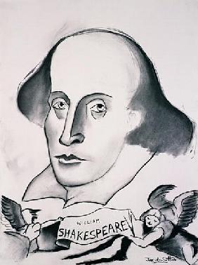 William Shakespeare (1564-1616) 1994 (charcoal on paper) 