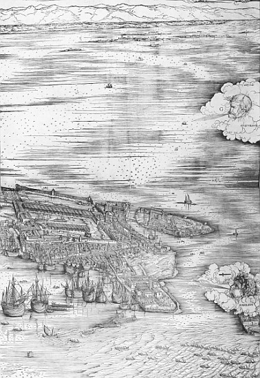 Grande Pianta Prospettica - Venice, c.1500 (right hand side) à Jacopo de Barbari