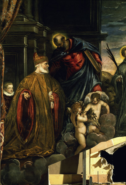 Doge Andrea Gritti before the Virgin à Jacopo Robusti Tintoretto