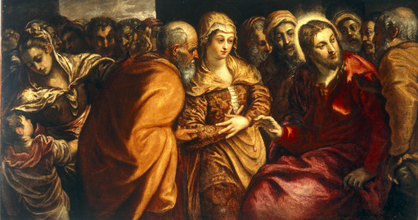 J.Tintoretto / Christ and Adulteress à Jacopo Robusti Tintoretto