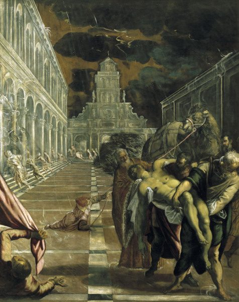 Stealing St.Mark s body / Tintoretto à Jacopo Robusti Tintoretto