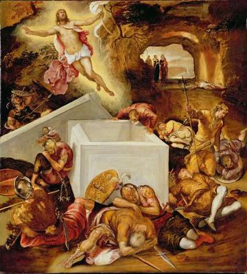The Resurrection of Christ (oil on canvas) à Jacopo Robusti Tintoretto