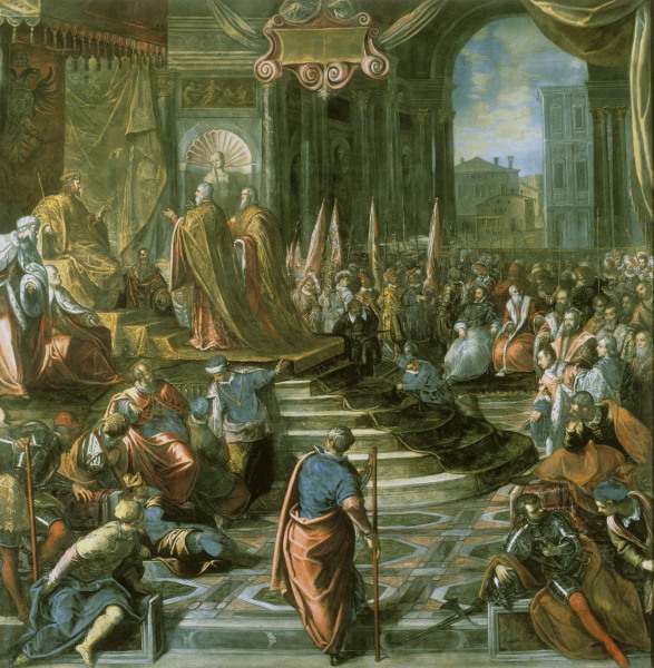 Tintoretto / Papal-Venetian Peace Deleg. à Jacopo Robusti Tintoretto
