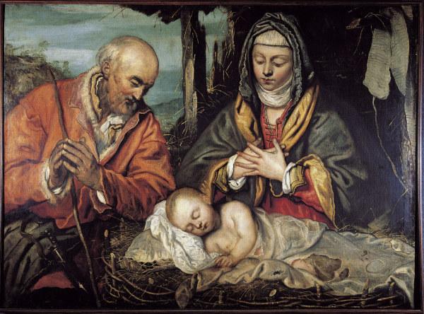 Tintoretto, Anbetung des Kindes à Jacopo Robusti Tintoretto