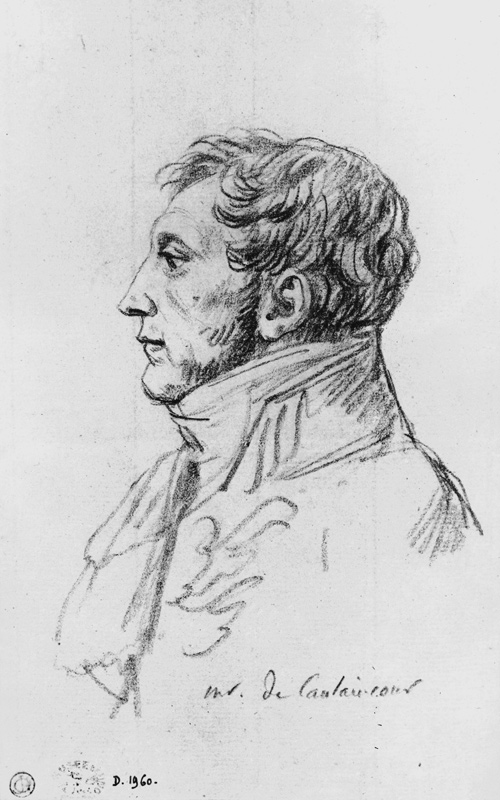 Portrait of Armand Augustin Louis. Marquis de Caulaincourt (1772-1827) à Jacques Louis David