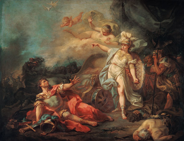 La lutte entre Minerva et Mars. à Jacques Louis David