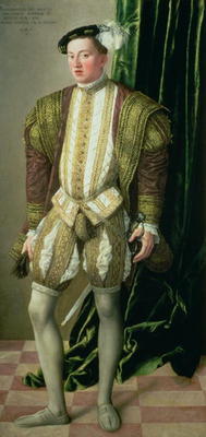 Archduke Ferdinand of Tirol (1529-95), son of the Holy Roman Emperor Ferdinand I (1503-64), 1548 à Jakob Seisenegger