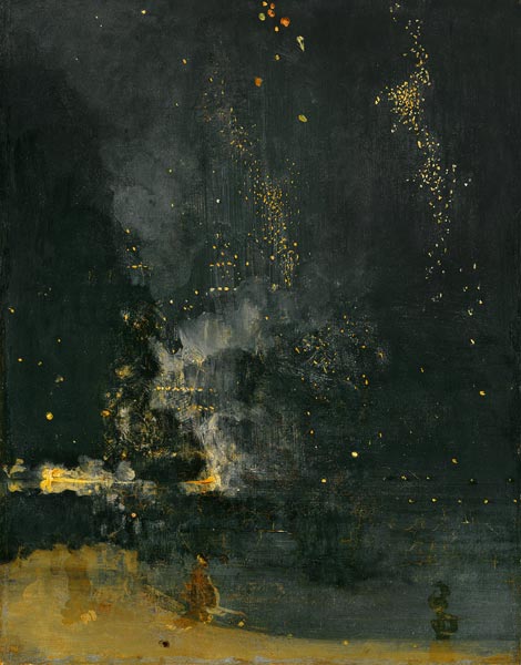 Nocturne in Black and Gold, the Falling Rocket à James Abbott McNeill Whistler
