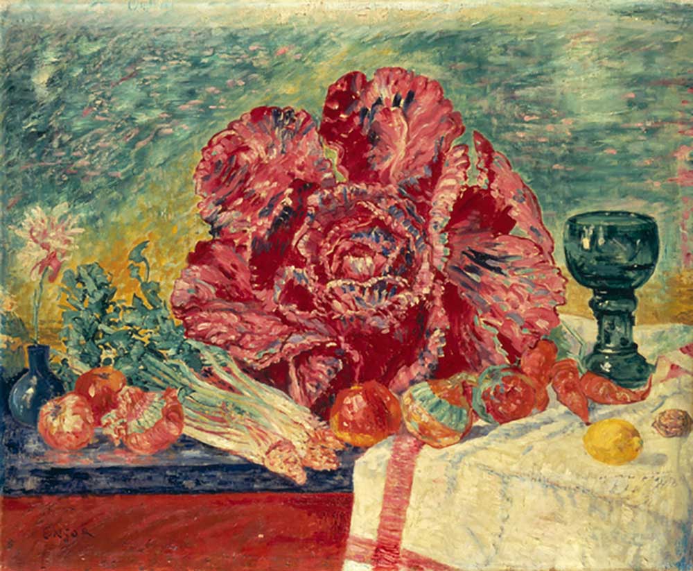 The Red Cabbage, 1925 à James Ensor