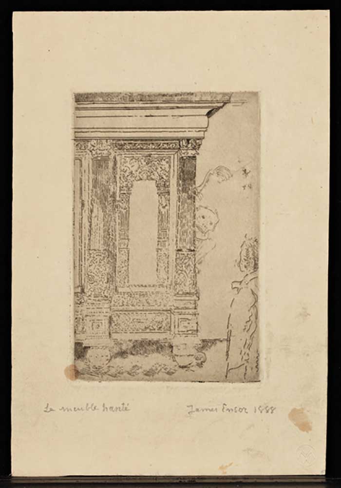 The Haunted Furniture, 1888 à James Ensor