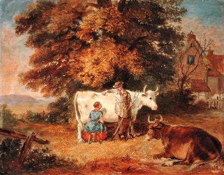 Rural Scene with Cows à James Flewitt Mullock