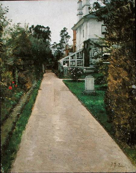 The Garden of the artist's house à James Jacques Tissot
