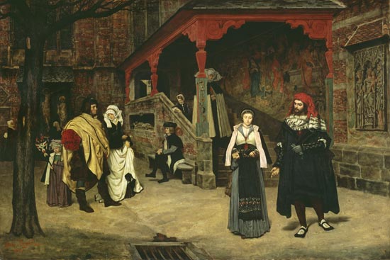 The Meeting of Faust and Marguerite à James Jacques Tissot
