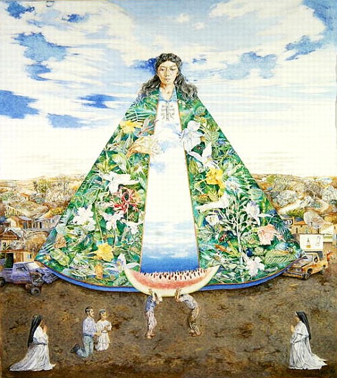 The Virgin of the Huasteca, 1988 (oil on canvas)  à  James  Reeve