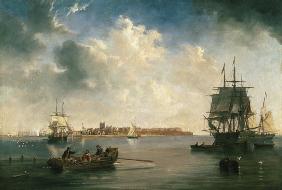 Port des Hartlepool avec des navires