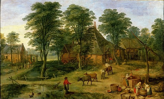 The Farmyard à Jan Brueghel le Jeune