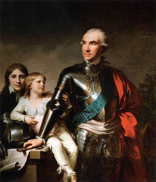 Portrait Graf Stanislaw Szczesny Potocki (1753-1805) avec ses enfants
