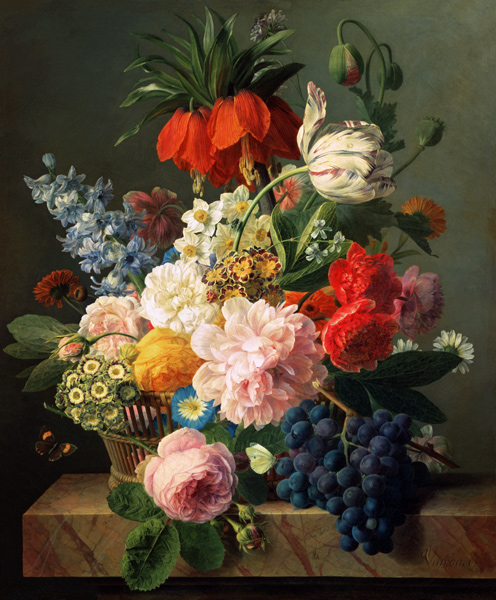 Fleurs et fruits à Jan Frans van Dael