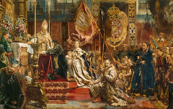 Le promesse du roi Johann II Casimir de Pologne à Jan Matejko