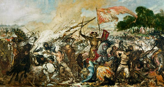 Battle near Tannenberg à Jan Matejko
