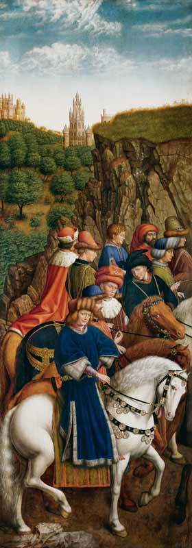 autel de Gent - les juges justes à Jan van Eyck