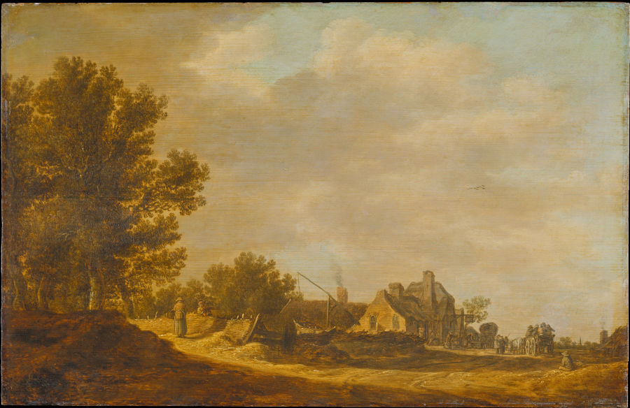 Landscape with Tavern à Jan van Goyen