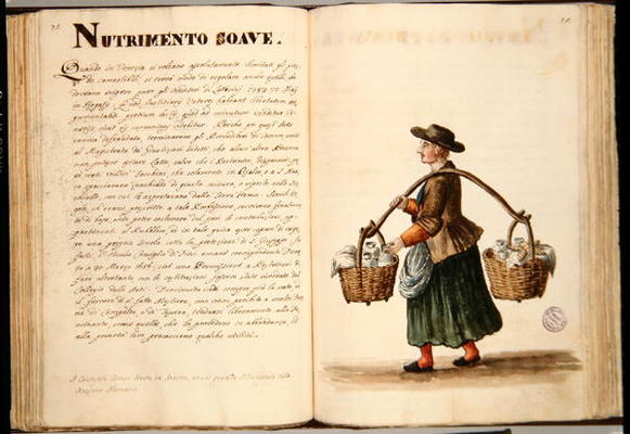 Drink-seller, Venetian (manuscript) à Jan van Grevenbroeck