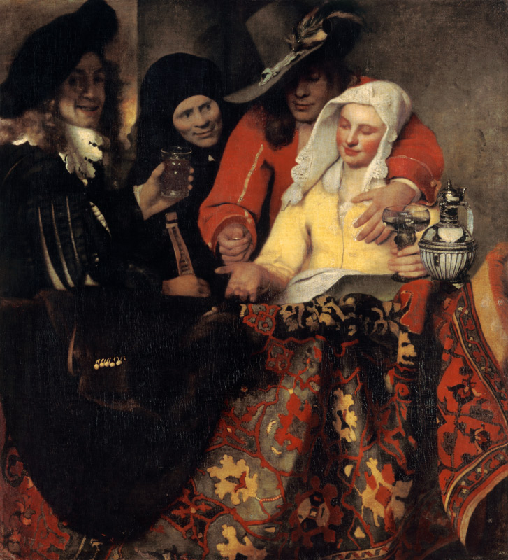The Procuress à Johannes ou Jan  Vermeer de Delft