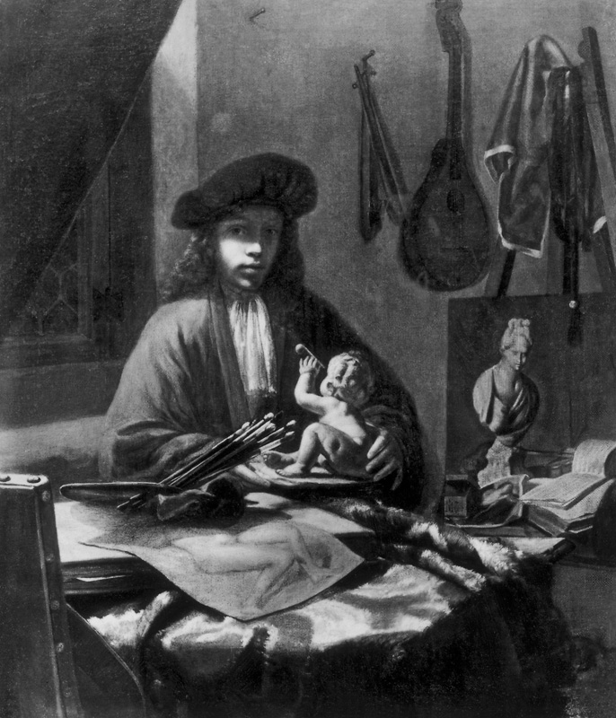 Portrait of the artist à Johannes ou Jan  Vermeer de Delft
