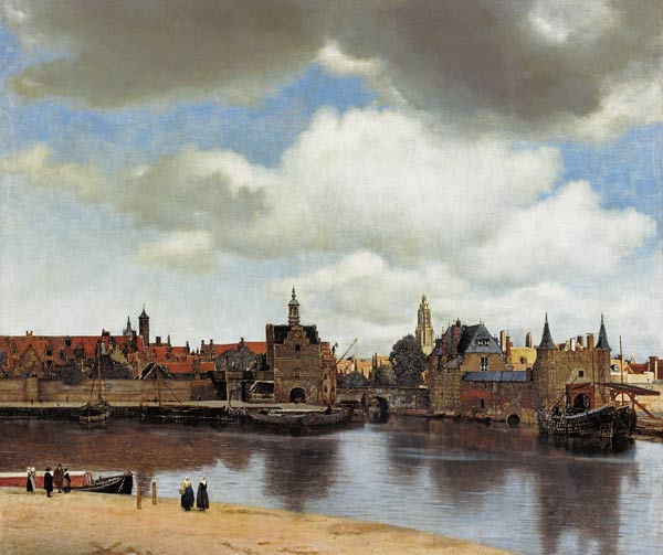 Vue de Delft à Johannes ou Jan  Vermeer de Delft