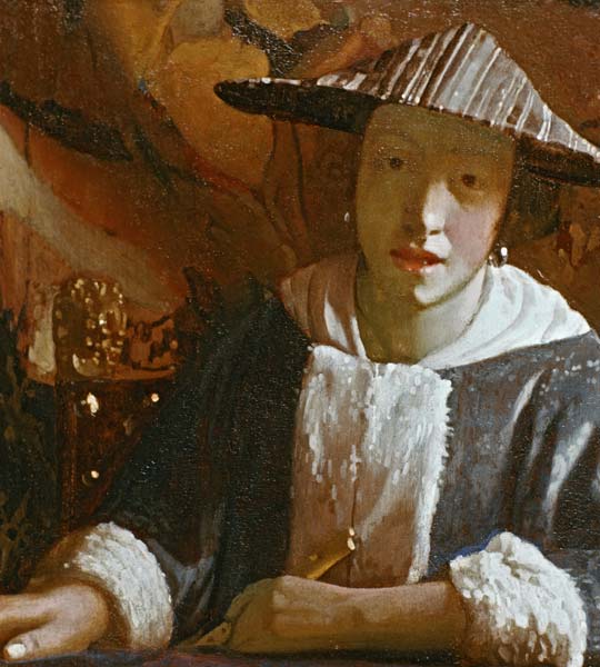 Vermeer / Girl with flute / c.1665/70 à Johannes ou Jan  Vermeer de Delft
