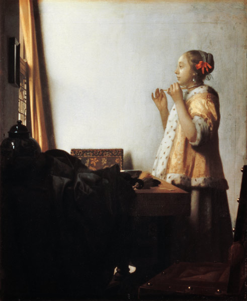 Le collier de perlage à Johannes ou Jan  Vermeer de Delft