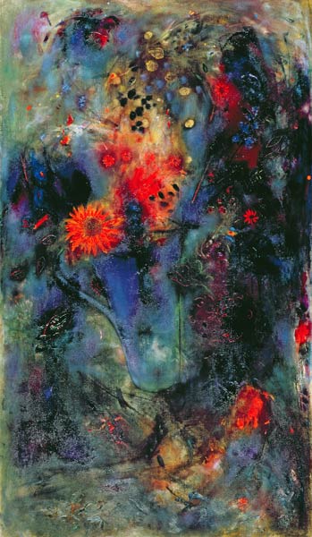 Sunflower, 2002 (oil on canvas)  à Jane  Deakin