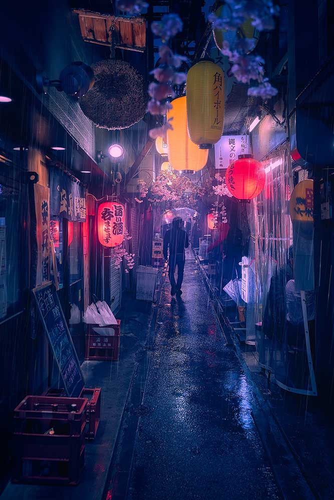 Tokyo Blue Rain à Javier De la
