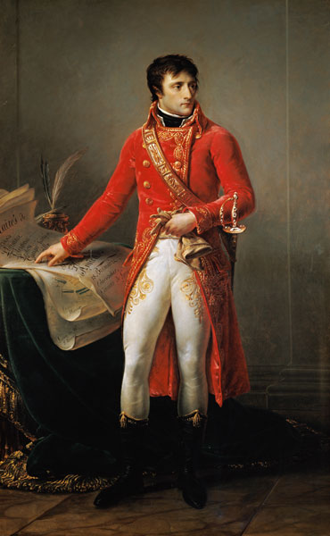 Portrait de Napoleon Bonaparte - peinture huile sur toile de Antoine-Jean  Gros en reproduction imprimée ou copie peinte à l\'huile sur toile