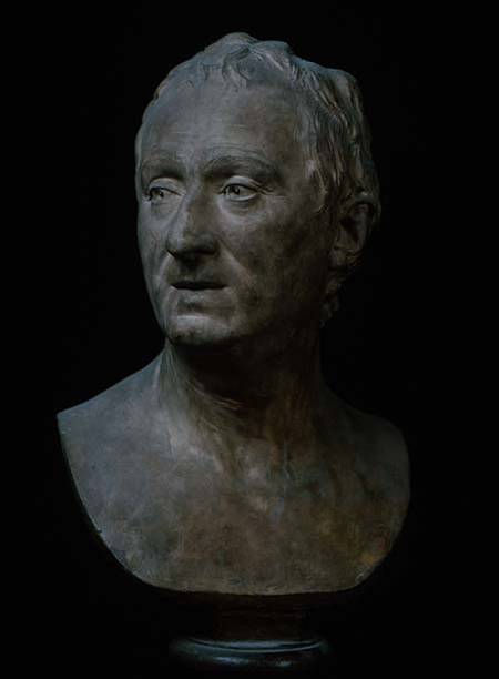 Bust of Denis Diderot (1713-84) à Jean-Antoine Houdon