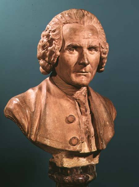 Bust of Jean-Jacques Rousseau (1712-78) - Jean-Antoine Houdon