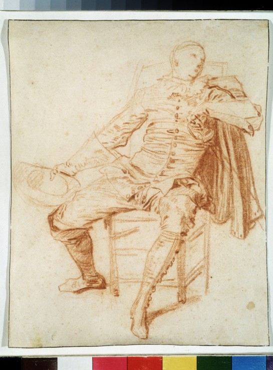 Actor of the Comédie italienne (Crispin) à Jean Antoine Watteau