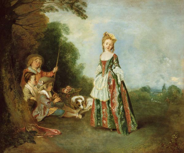 La dance (iris) à Jean-Antoine Watteau