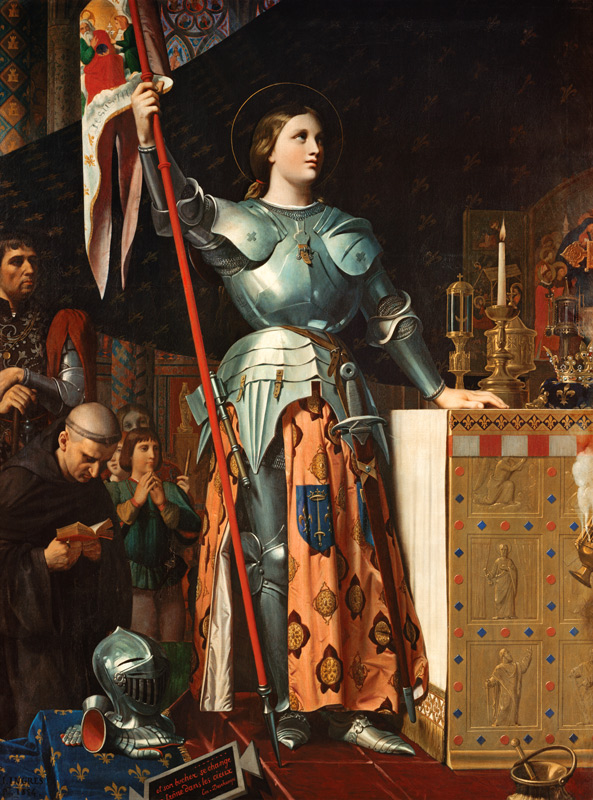 Joan of Arc at the Coronation of Charles - Jean Auguste Dominique Ingres en  reproduction imprimée ou copie peinte à l\'huile sur toile
