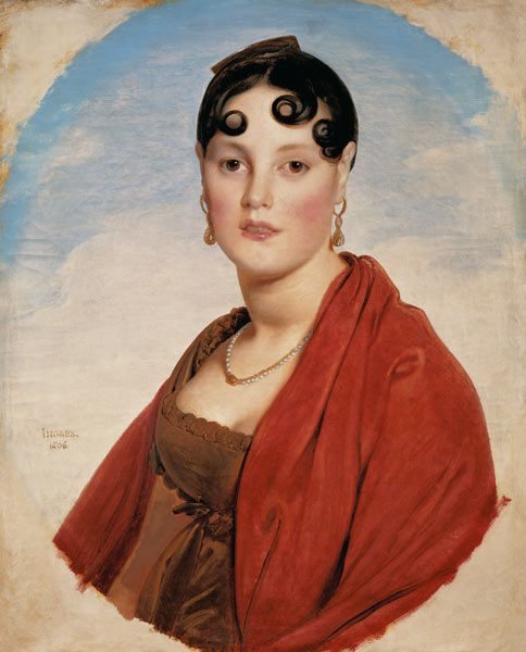 portrait de madame Aymon (le La écorce des Zélie) à Jean Auguste Dominique Ingres