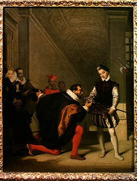 Don Pedro de Toledo (1484-1553) Kissing the Sword of Henry IV (1553-1610) à Jean Auguste Dominique Ingres