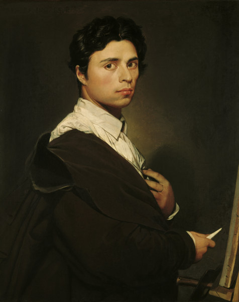 Self-portrait à Jean Auguste Dominique Ingres
